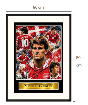 Uusi Michael Laudrup jalkapallo art print Limited Edition