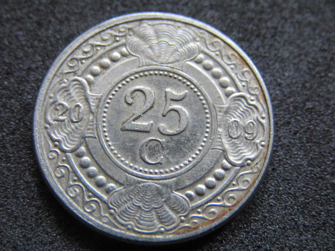 25 cents 2008 Hollannin Antillit. Netherlands Antilles