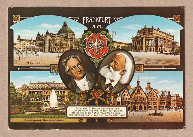 Postikortti Frankfurtista vuodelta 1979