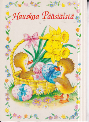 Hauskaa Pääsiäistä.  Tiput,  munat.    e134