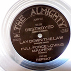 THE ALMIGHTY :: DESTROYED :: 12"PROMO CLEAR WAX VINYYLI 1989 - pikkukuva 3
