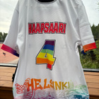 Puna-Mustat game worn Pride pelipaita #4 Leon Haapsaari - pikkukuva 1