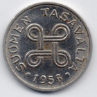 1956 1 markka klaava/klaava erikoisuus - pikkukuva 1