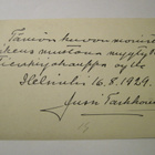 Signeerattu Viipuri Postikortin Alkup.Mallikappale 1929 - pikkukuva 2