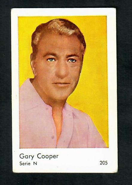 Keräilykuva - Gary Cooper Serie N 205