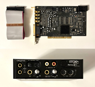 Sound Blaster X-Fi Fatal1ty Edition + I/O Drive
