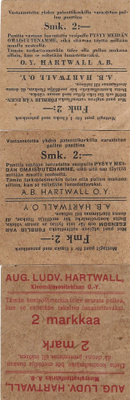 Vanhoja Hartwallin pullopantteja 3 eri tyyppiä, paperia.