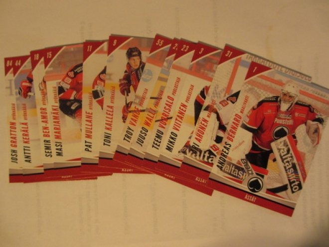 Cardset 2015-16 Ässät 358-369 teamset