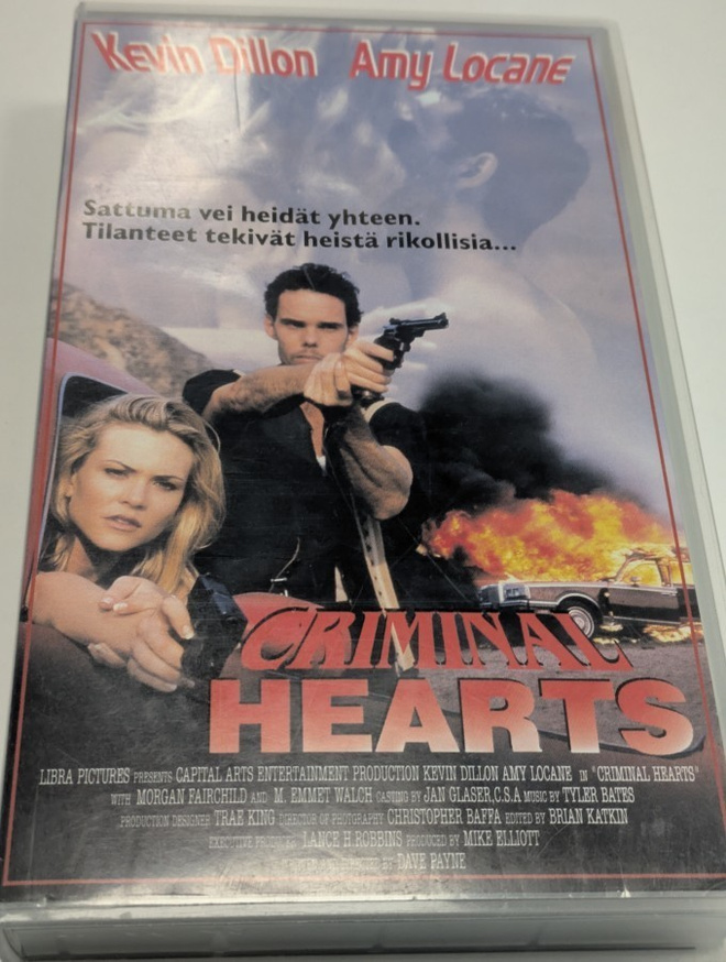 Criminal Hearts (VHS) Kevin Dillon Amy Locane