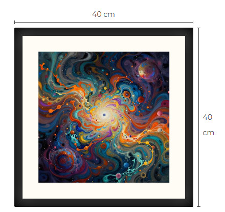 Uusi uniikki abstrakti art print taulu 40 cm x 40 cm