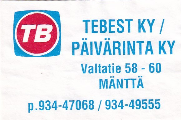 Mänttä, Tebest Ky / Päivärinta Ky  1/7