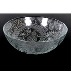 Iso salaattikulho Paisley-kuvio 25 cm kierrätyslasia - pikkukuva 4