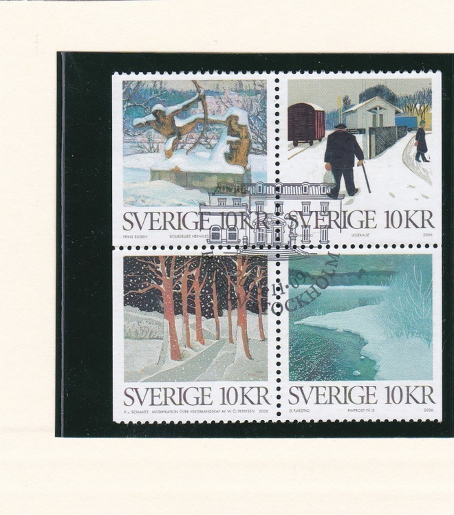 RUOTSI 2006 - H 569 ( Fa 2578 - 2581 ) NELILÖ LEIMATTUNA
