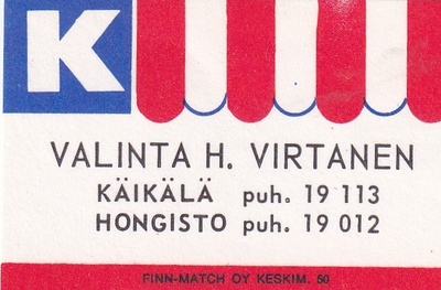 Käikälä, Hongisto, Valinta H. Virtanen    b585
