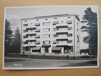 VANHA Postikortti Mänttä 1950-l Alkup. Mallikappale