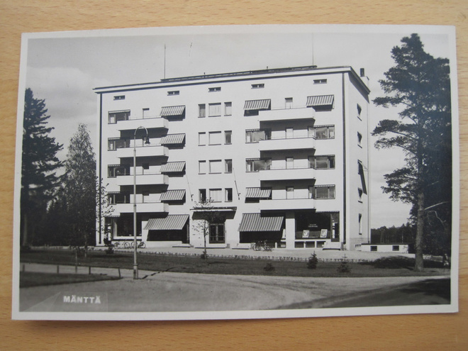 VANHA Postikortti Mänttä 1950-l Alkup. Mallikappale