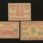 Itävalta Notgeld 10, 20, 50 Heller, Krummnussbaum - pikkukuva 1