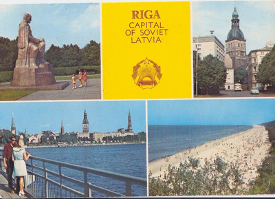 Latvia: Riga, vanhan ajan kortti
