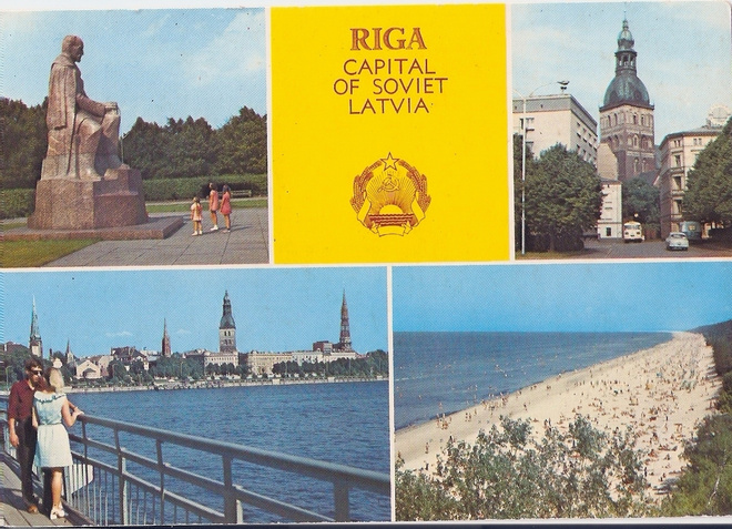 Latvia: Riga, vanhan ajan kortti
