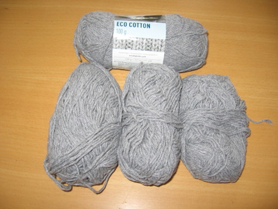 harmaata ECO-puuvillalankaa 255g