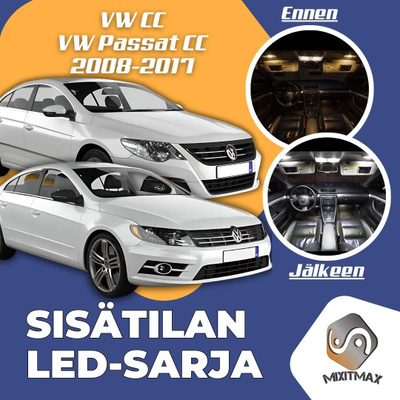 VW CC Sisätilan LED-sarja 12-osainen