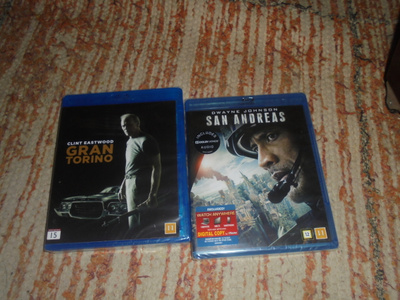 2 x B-R San Andreas ja Gran Torino