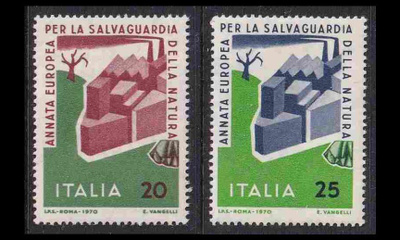 Italia 1325-6 ** Euroopan luonnonsuojeluvuosi (1970)