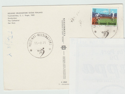 Postileima : HELSINKI EM-71 15-8 71