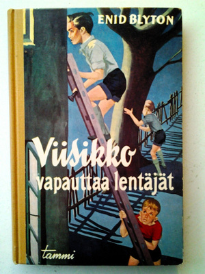 Enid Blyton: Viisikko vapauttaa lentäjät, 1.p. HYVÄ