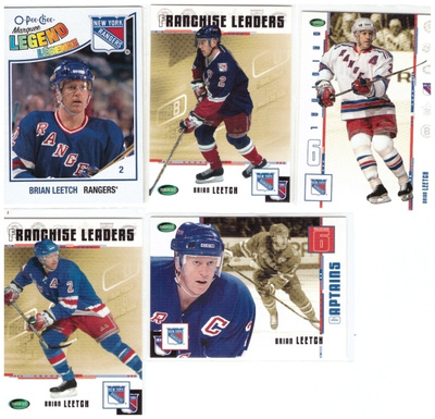 5 x Legenda BRIAN LEETCH New York Rangers