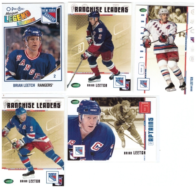 5 x Legenda BRIAN LEETCH New York Rangers