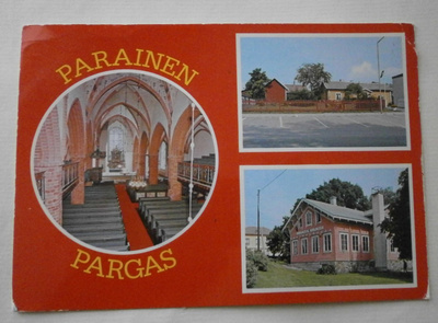 Parainen, vanh. monikuvakortti, p. 1984