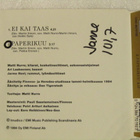 Martin Ilmoni • Ei kai taas / Paperikuu CD-Single - pikkukuva 2