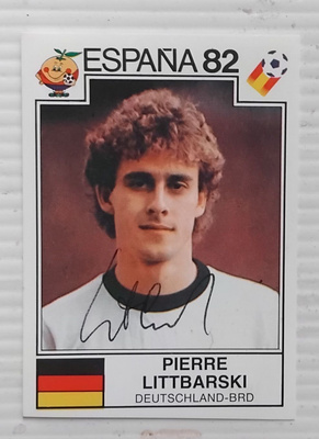 Pierre Littbarski Saksa signed