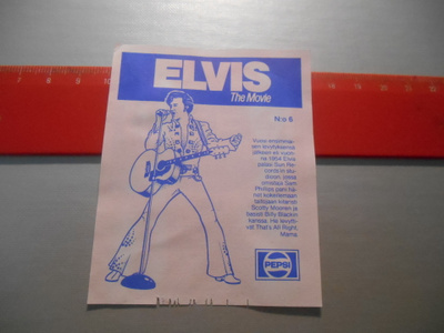 ELVIS The Movie Pepsi 1977 etiketti # 6