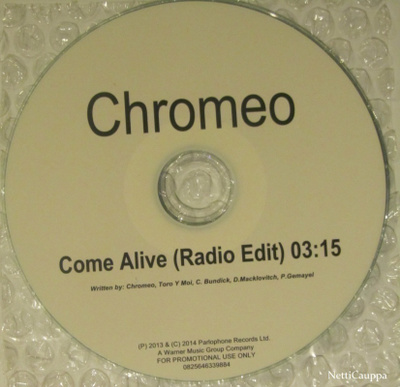 Chromeo • Come Alive PROMO CDr-Single