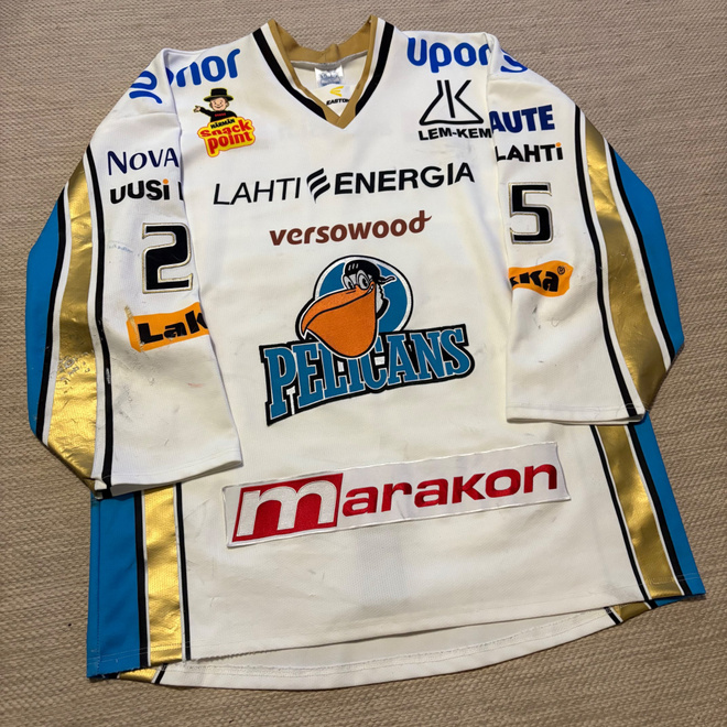 Pelicans Pekka Jormakka 2012/13 game worn