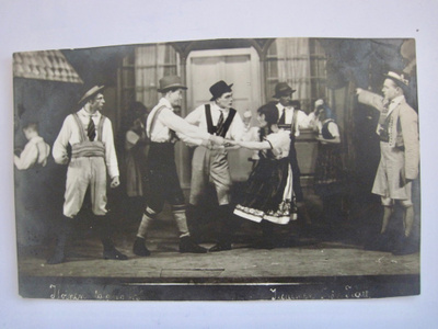 VANHA Postikortti Iisalmi Teatteri 1920-l