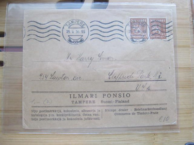 Firmakuori Ponsio USA:aan vuodelta 1935 malli 30 merkkiparil