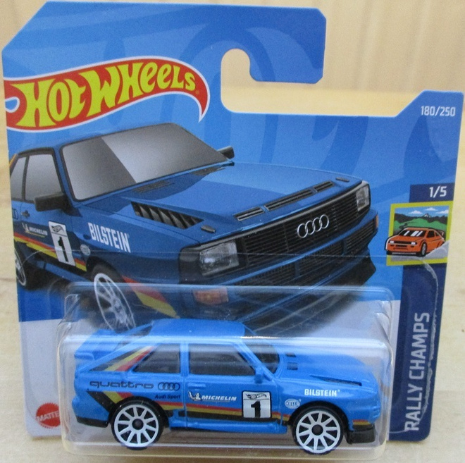 Audi Sport Quattro Coupe 3 Door Blue 1984 Hot Wheels 1:64