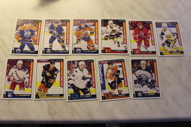 2016-17 O-pee-chee Marque Rookies kortteja alk. 0,85e