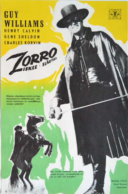 Elokuvajuliste: Zorro iskee (Walt Disney)