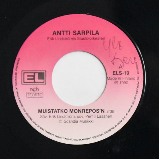 Single: Sarpila, Antti - Muistatko Monrepos’n / Kun lintu ..