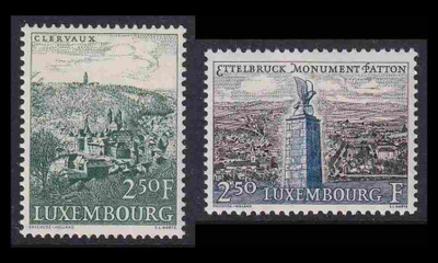 Luxemburg 641-2 ** Maisemia (1961)