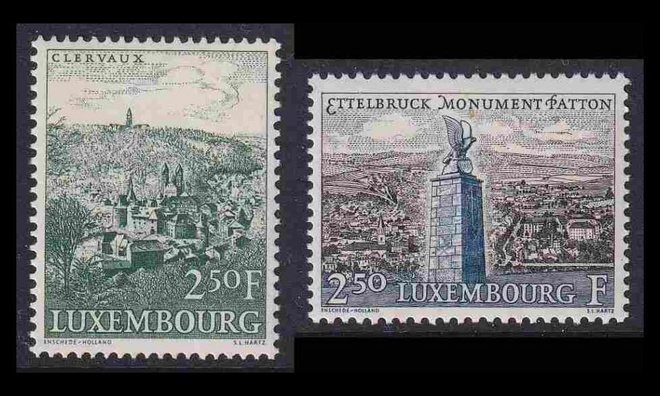 Luxemburg 641-2 ** Maisemia (1961)