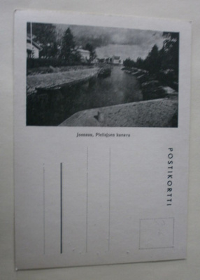 Joensuu, Pielisjoen kanava, mv kirjekortti, ei kulk.