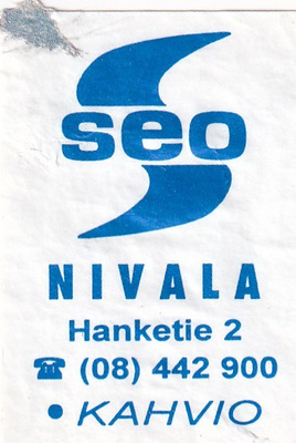 Nivala , SEO ,Hanketie 2.   s10/1