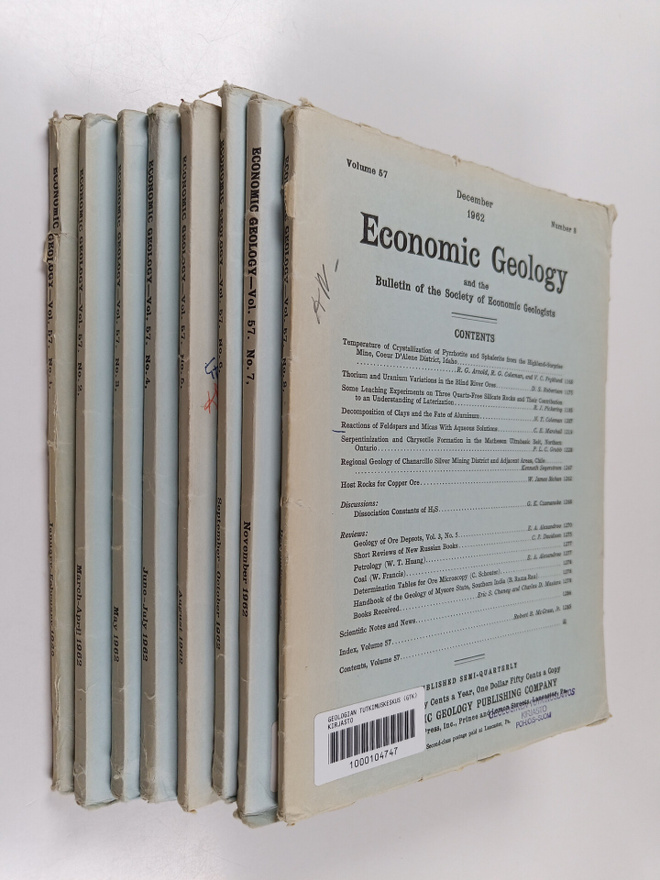 Alan Bateman : Economic Geology and the Bulletin of the S...