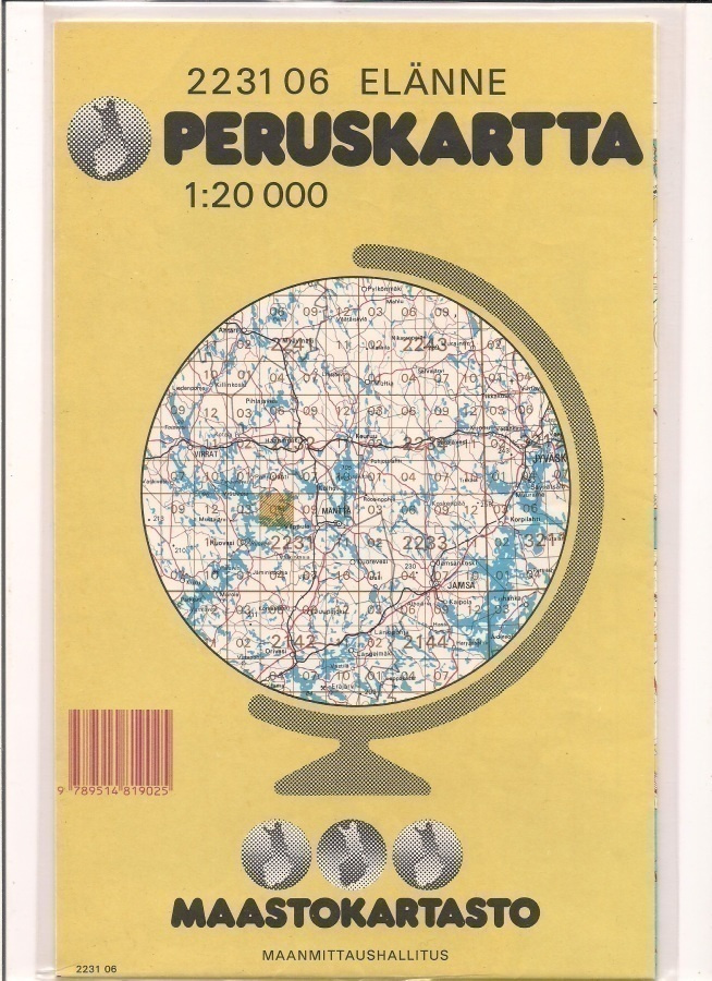 Peruskartta 1:20 000 Elänne