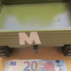 VANHA Lelu Auto Meccano Mogul Army 3287 1950-l UPEA Peltiä - pikkukuva 4